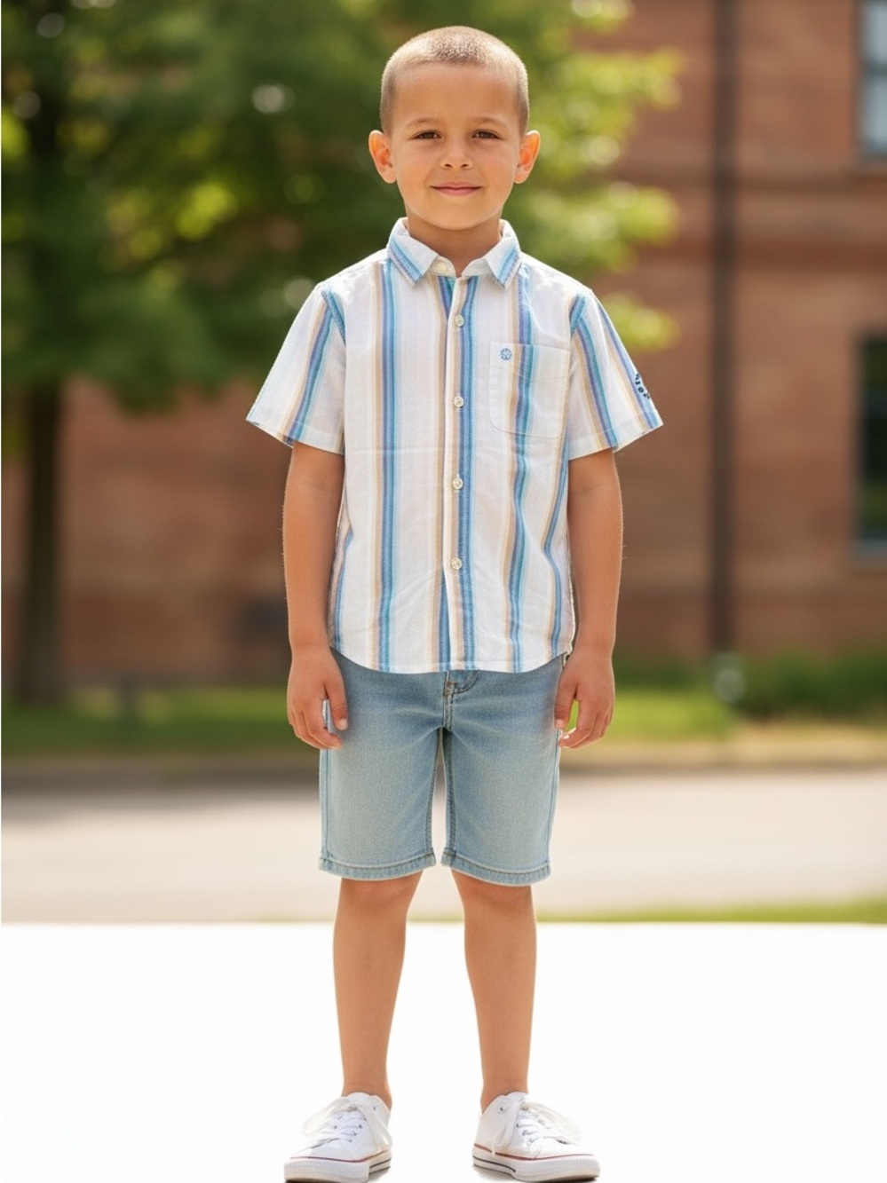 Bossini Kids Boys Button-Down Shirt Size 5T